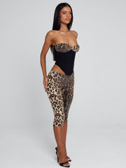 Eira Capri Pant Leopard Sequin