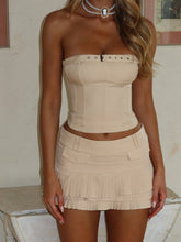FLORENTINA CORSET TOP SAND