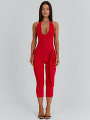 Malani Jumpsuit Red