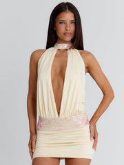 MILANIAN MINI DRESS CREAM