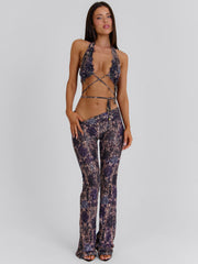 Shanel Pants Deep Purple