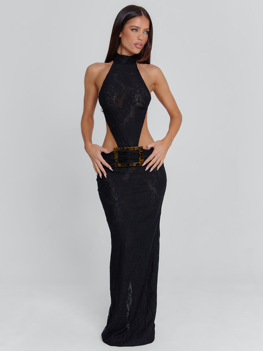 ALBINAE MAXI DRESS BLACK