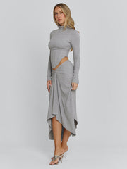 Amelis Maxi Skirt Grey