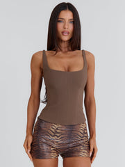 Edenn Corset Top Taupe