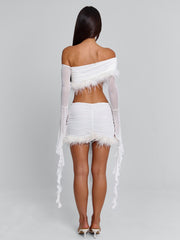 Gilda Mini Skirt White