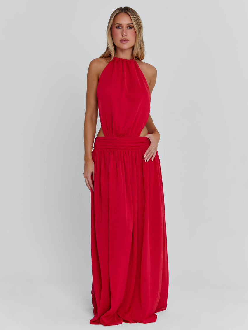 LORETTA MAXI DRESS RED