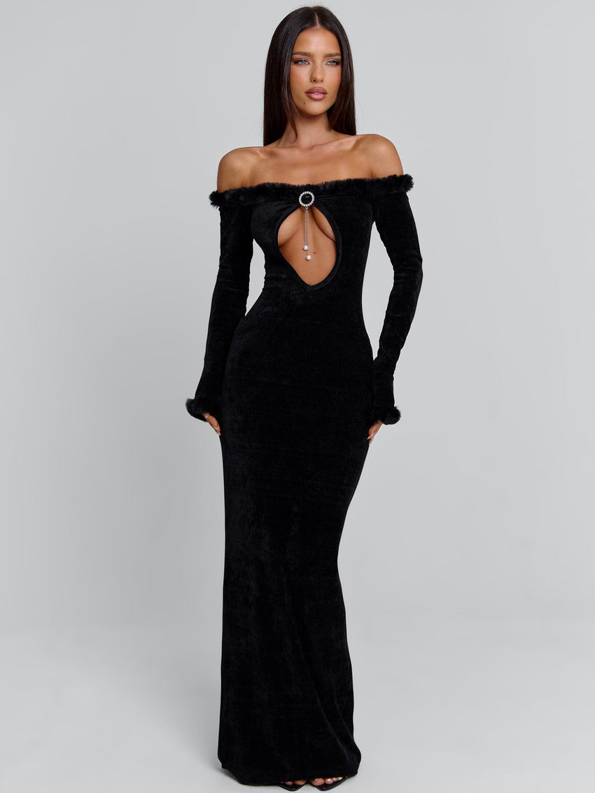 SENRAH MAXI DRESS BLACK