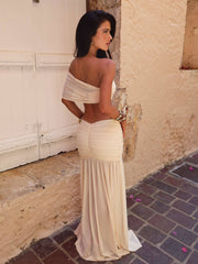 Skyla Maxi Skirt Cream